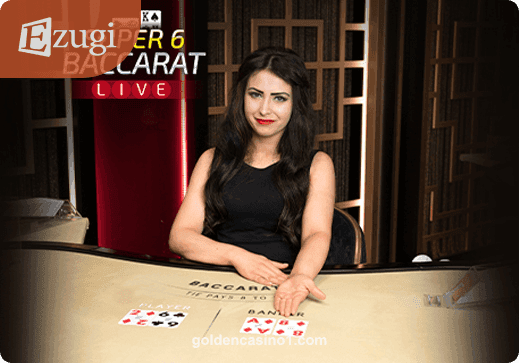 Hình ảnh Baccarat Super 6 tại golden casino